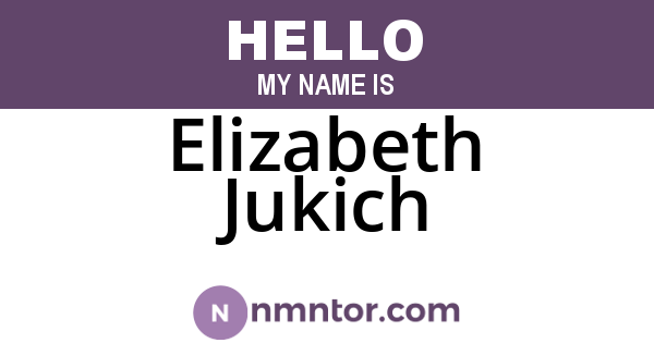Elizabeth Jukich