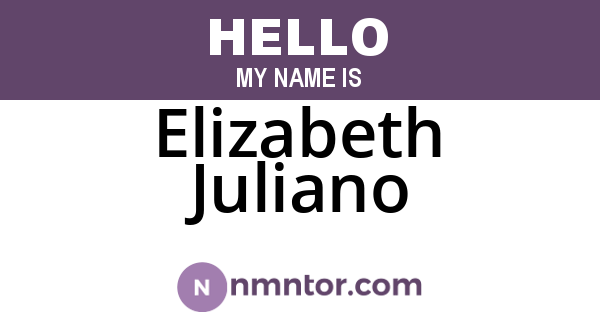 Elizabeth Juliano
