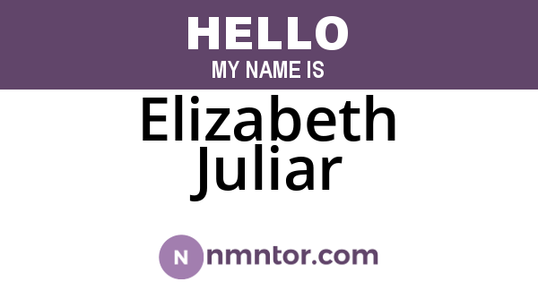 Elizabeth Juliar