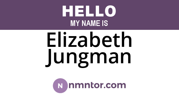 Elizabeth Jungman