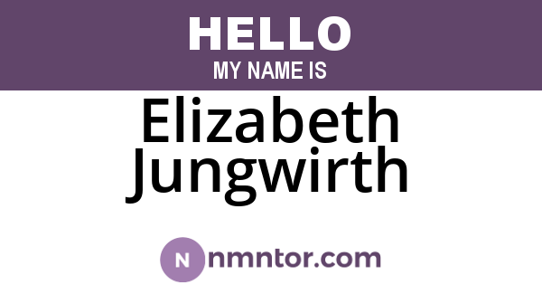 Elizabeth Jungwirth
