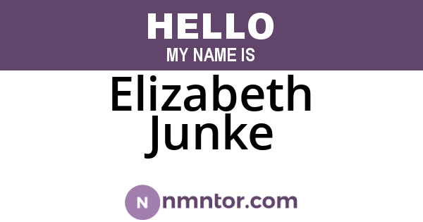 Elizabeth Junke