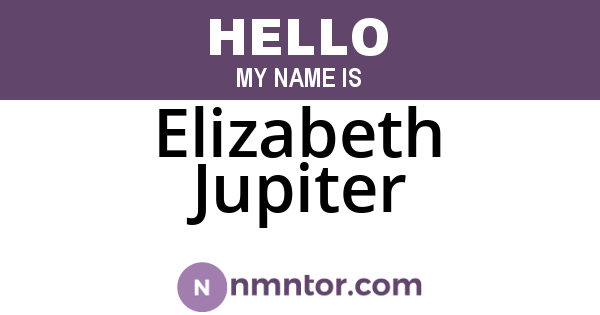 Elizabeth Jupiter
