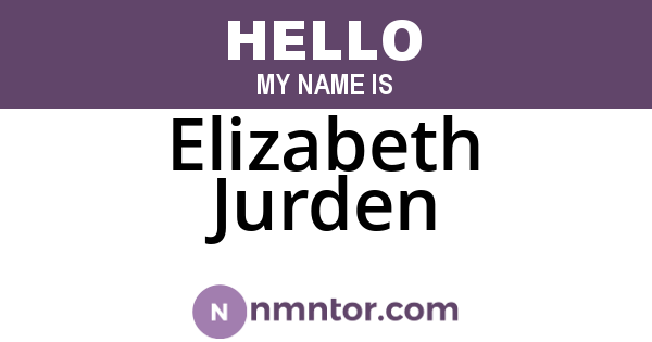 Elizabeth Jurden