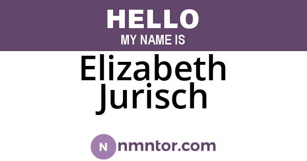 Elizabeth Jurisch