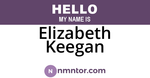 Elizabeth Keegan