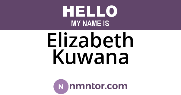 Elizabeth Kuwana