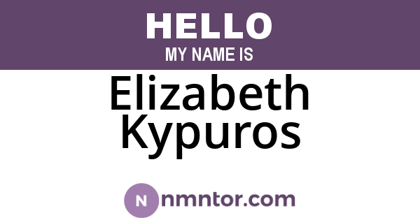 Elizabeth Kypuros