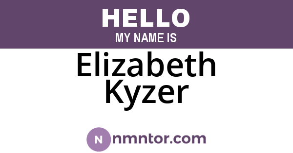 Elizabeth Kyzer