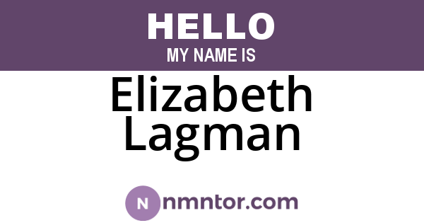 Elizabeth Lagman