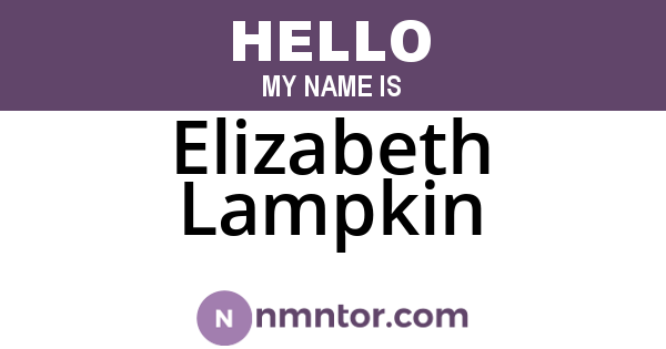 Elizabeth Lampkin