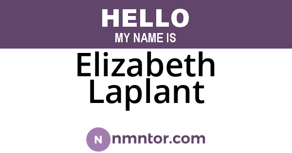 Elizabeth Laplant