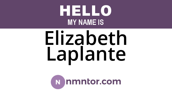 Elizabeth Laplante