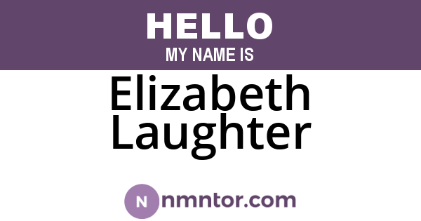 Elizabeth Laughter