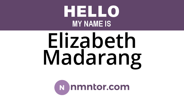 Elizabeth Madarang