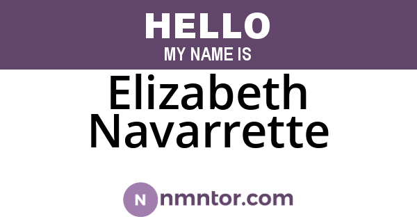 Elizabeth Navarrette