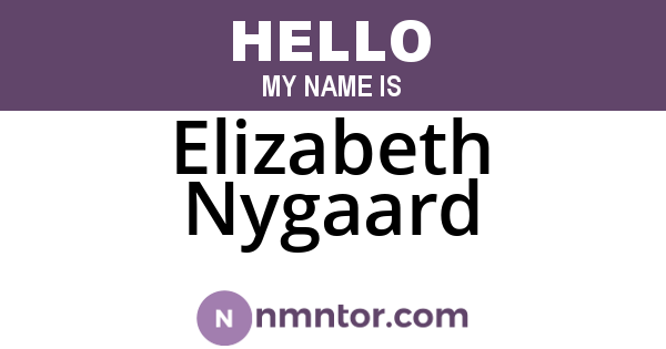 Elizabeth Nygaard