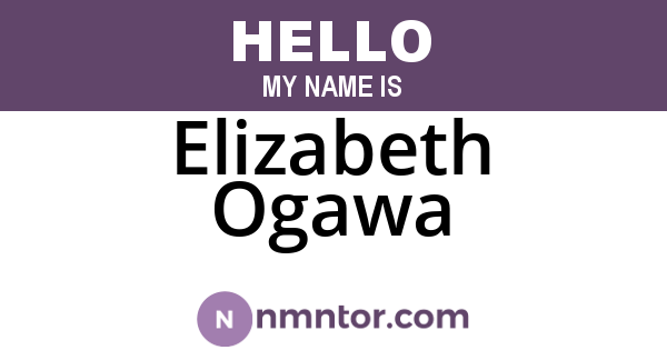 Elizabeth Ogawa