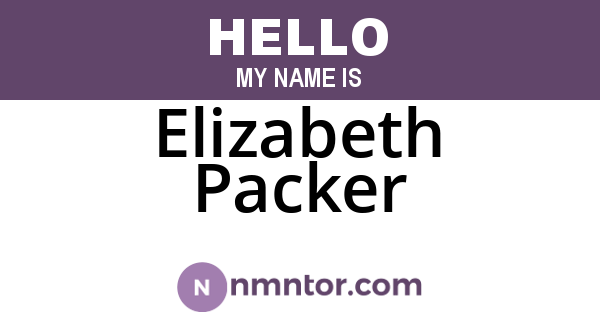 Elizabeth Packer