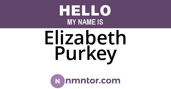 Elizabeth Purkey