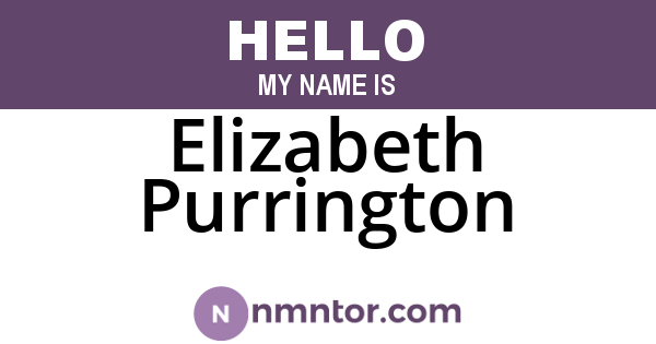 Elizabeth Purrington