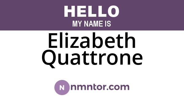 Elizabeth Quattrone