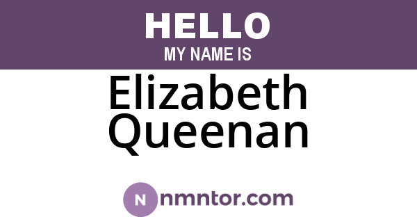 Elizabeth Queenan