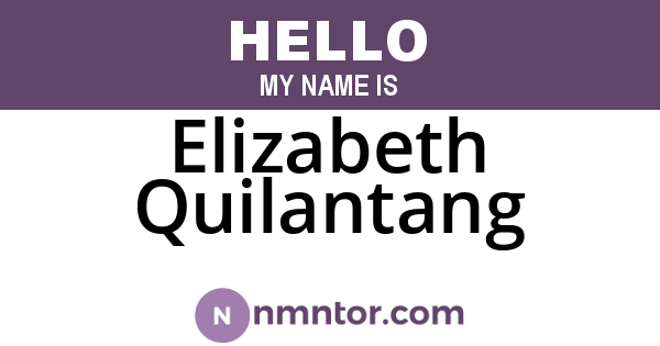 Elizabeth Quilantang