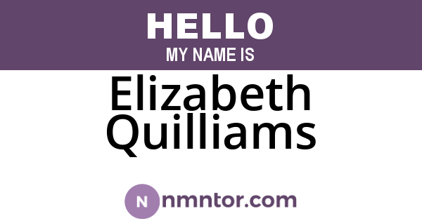 Elizabeth Quilliams