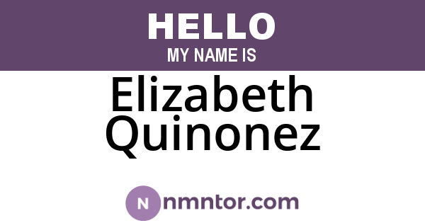 Elizabeth Quinonez