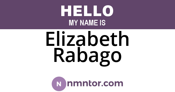 Elizabeth Rabago