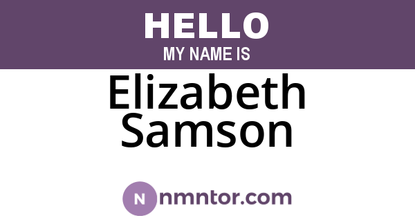 Elizabeth Samson