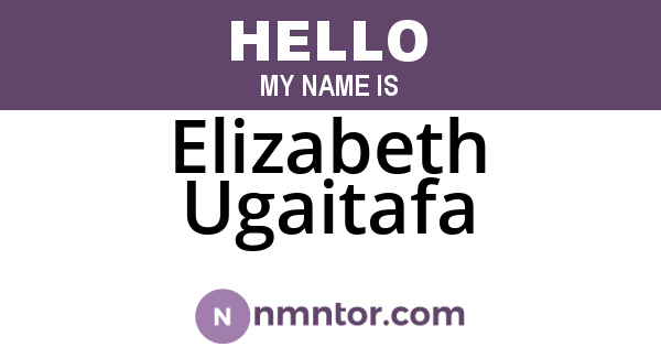 Elizabeth Ugaitafa
