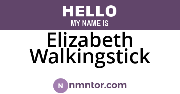 Elizabeth Walkingstick
