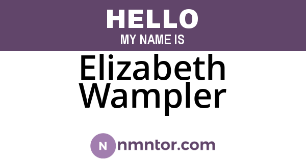 Elizabeth Wampler