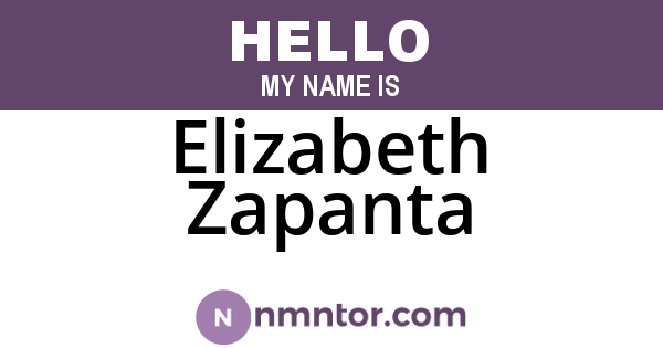 Elizabeth Zapanta