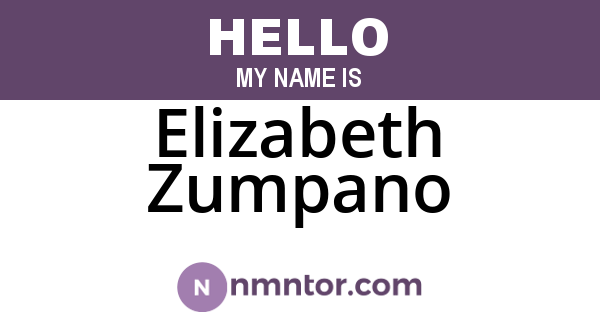 Elizabeth Zumpano
