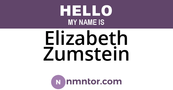 Elizabeth Zumstein