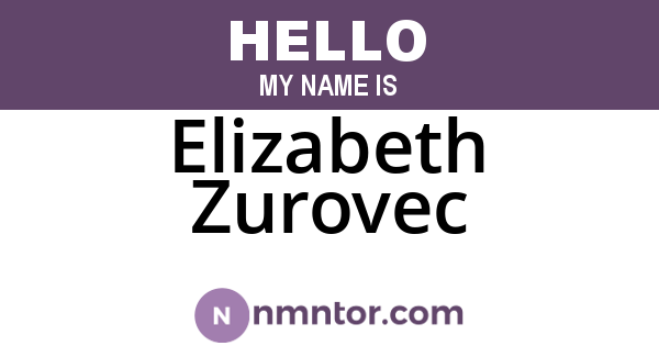 Elizabeth Zurovec