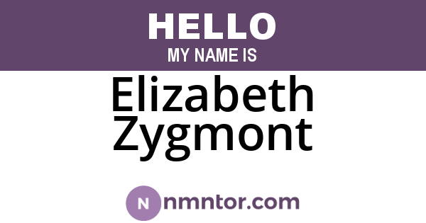 Elizabeth Zygmont