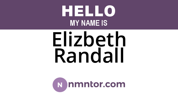 Elizbeth Randall