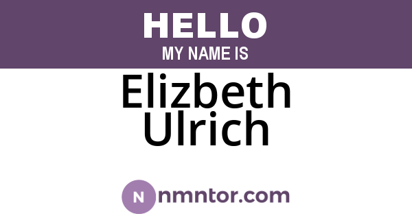 Elizbeth Ulrich