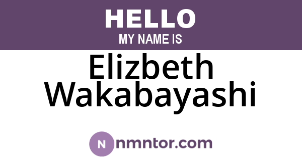 Elizbeth Wakabayashi