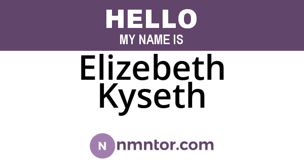 Elizebeth Kyseth