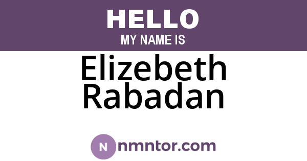 Elizebeth Rabadan