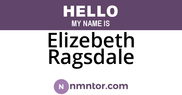 Elizebeth Ragsdale