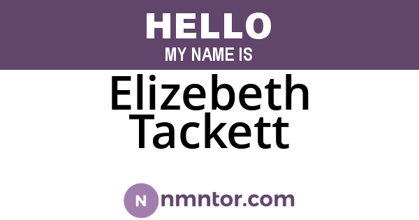 Elizebeth Tackett