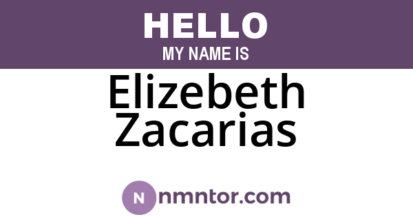 Elizebeth Zacarias