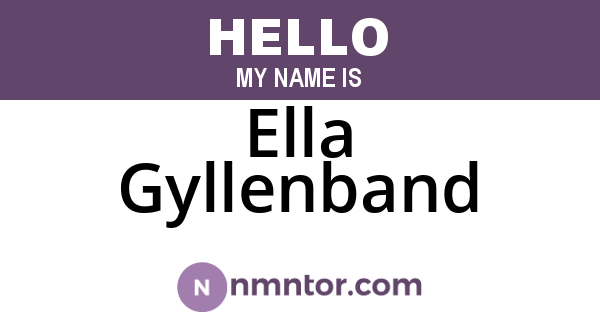 Ella Gyllenband
