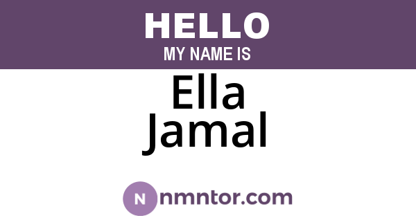 Ella Jamal